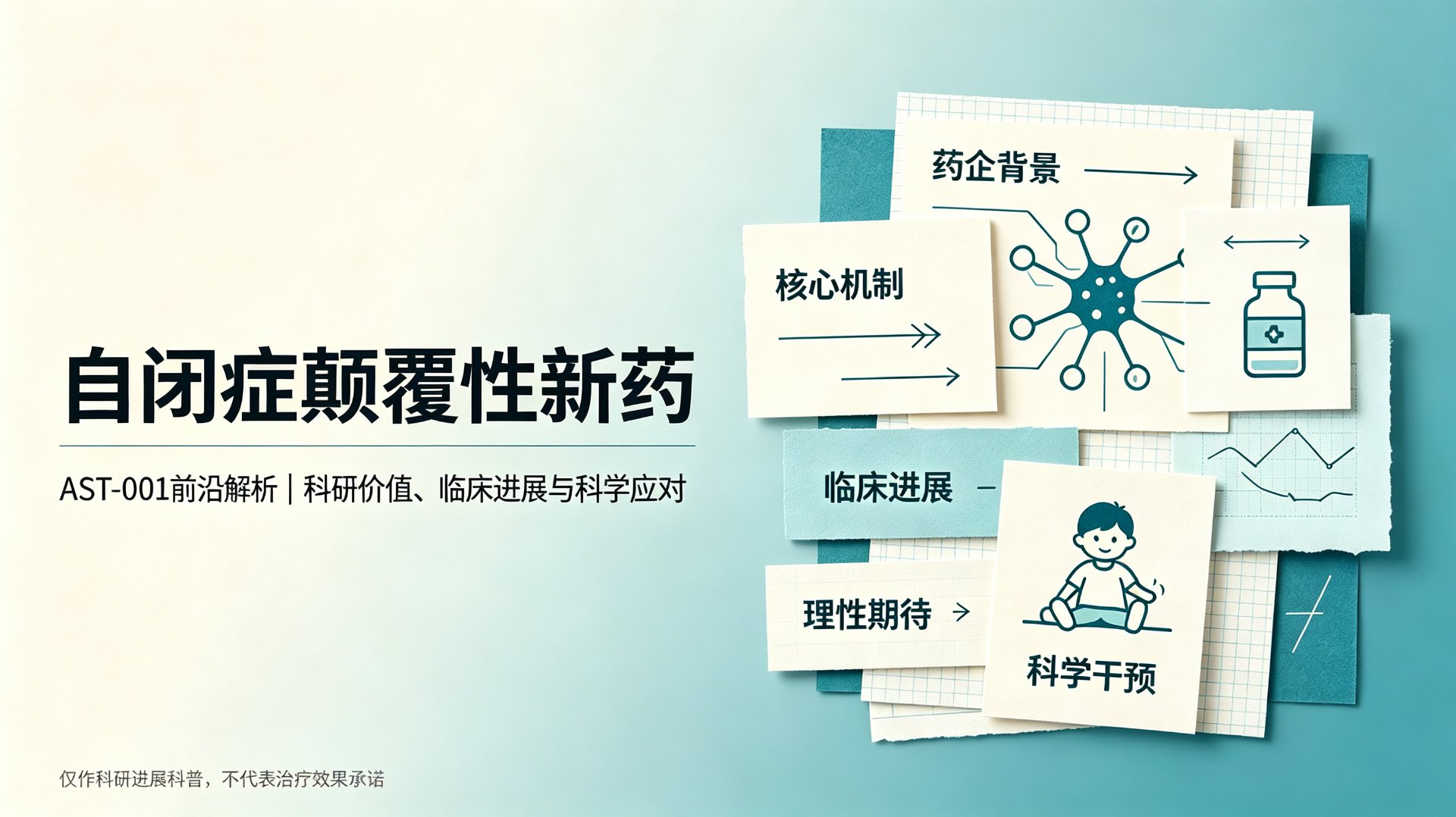 AST-001深度解析:自闭症新一代前沿候选药物,优势、现状与家长科学应对方案 越佳儿童能力发展中心
