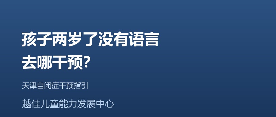 天津 孩子两岁了没有语言，去哪干预？ 越佳儿童能力发展中心
