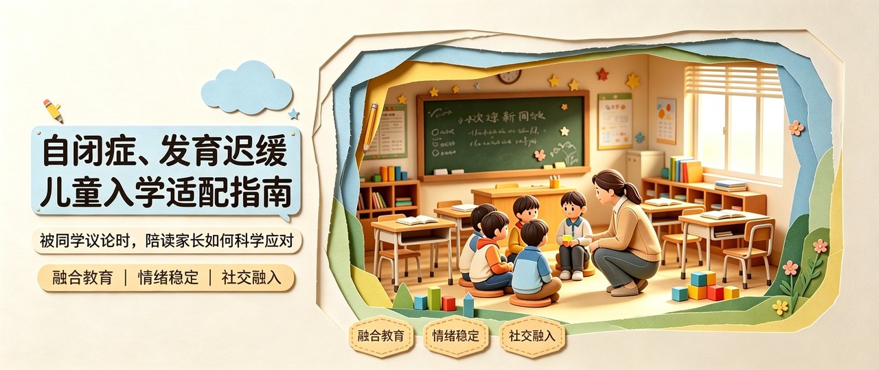 小学入学适配期陪读家长科学应对同学议论示意图